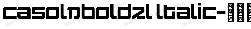 casolnboldzl ltalic字体转换